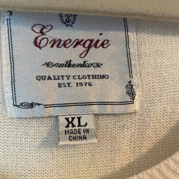 Energie Short Sleeve Sweater Size XL - Picture 4 of 5